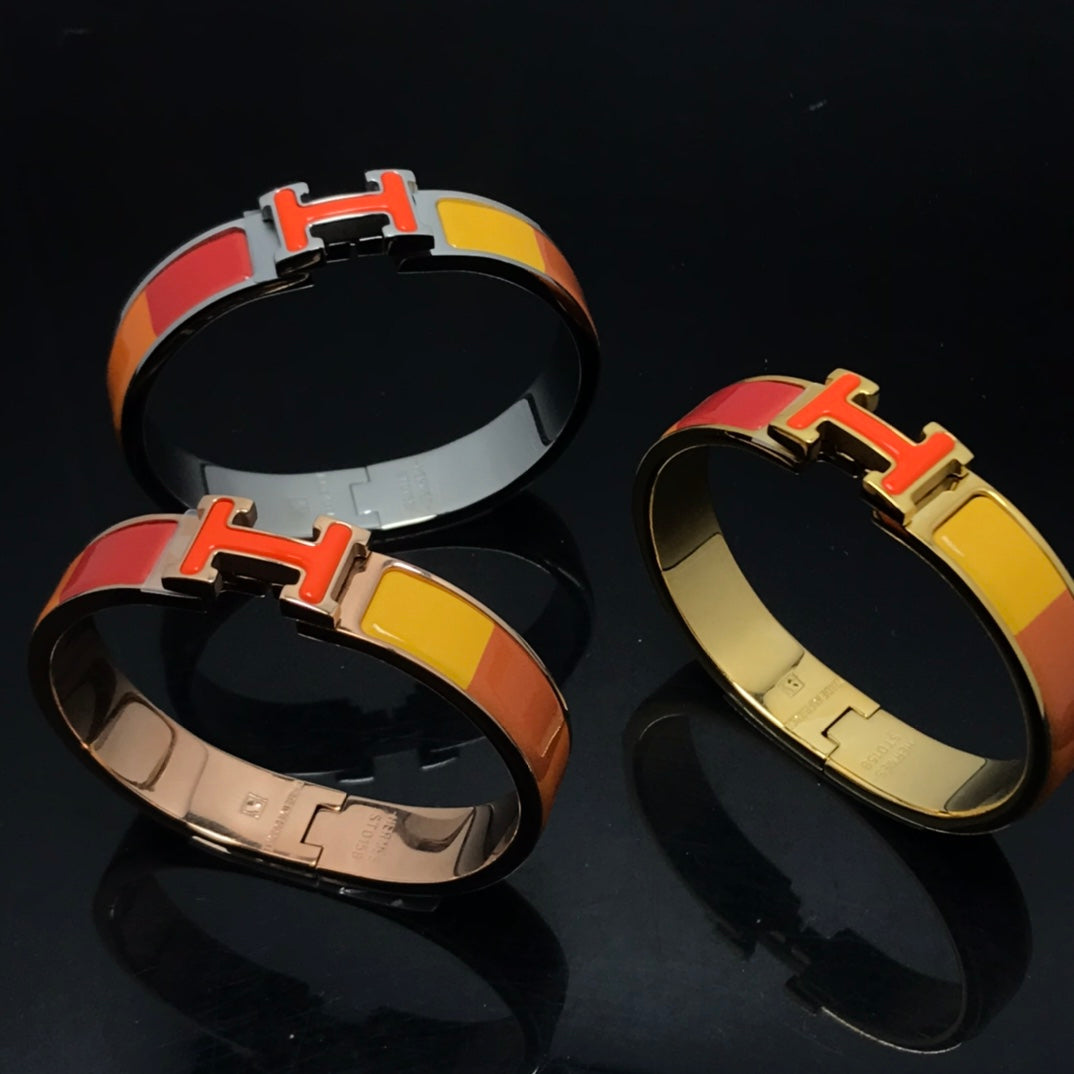 Mysitc H BRACELET ORANGE RAINBOW CERAMIC
