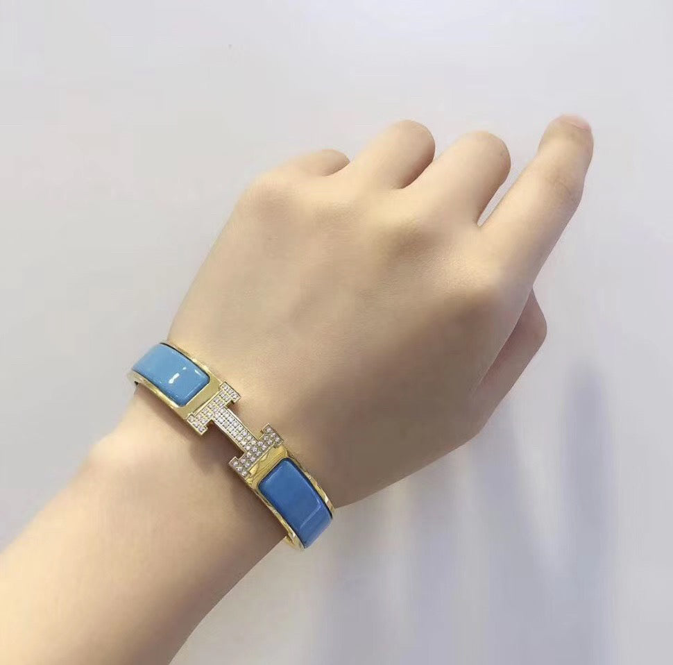 Mysitc H CLOUD BLUE BRACELET GOLD DIAMOND
