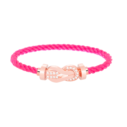[Mystic]CHANCE LARGE 8 FIGURE BUCKLE HALF DIAMOND BRACELET ROSE GOLD