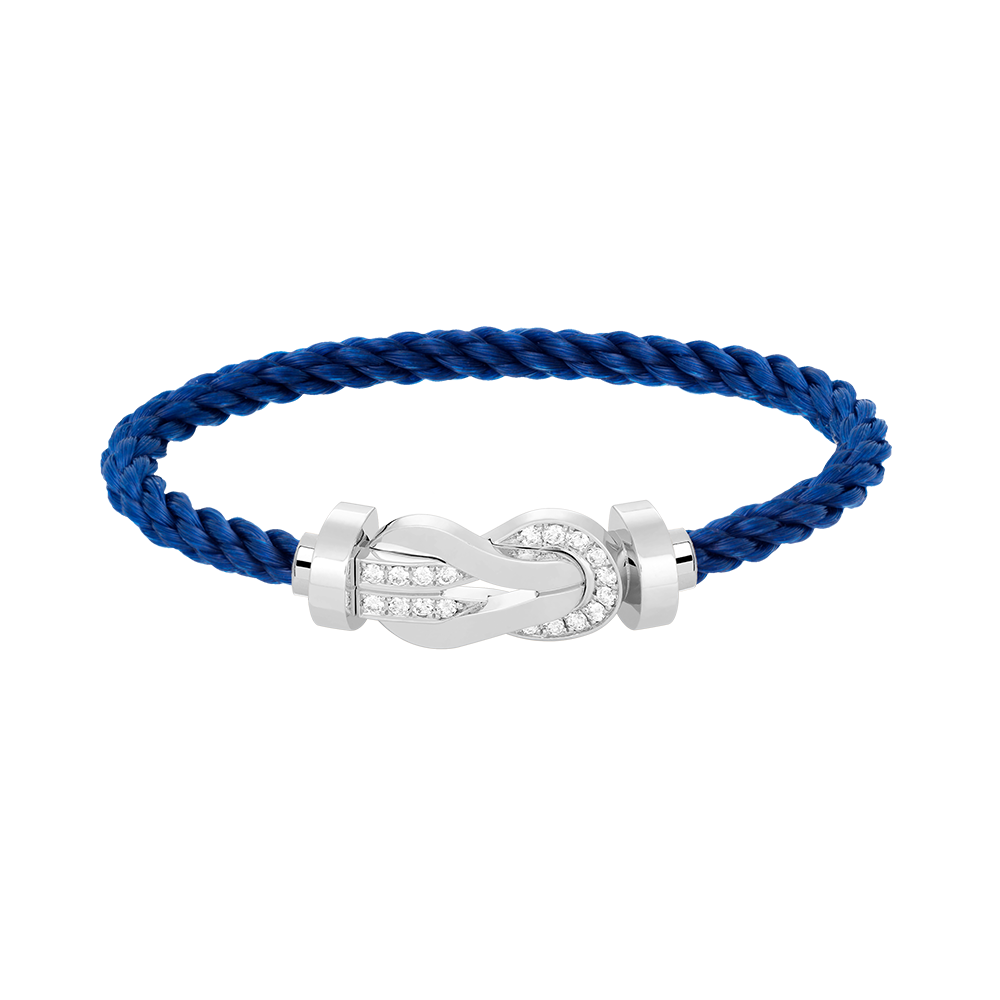 [Mystic]CHANCE LARGE 8 FIGURE BUCKLE HALF DIAMOND BRACELET SILVER