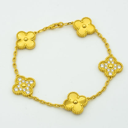 [Mystic] CLOVER 5 MOTIF LASER BRACELET COLLECTION