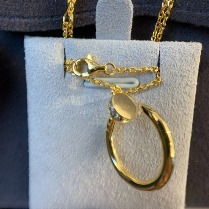 [Mystic]JUSTE NECKLACE GOLD DIAMONDS