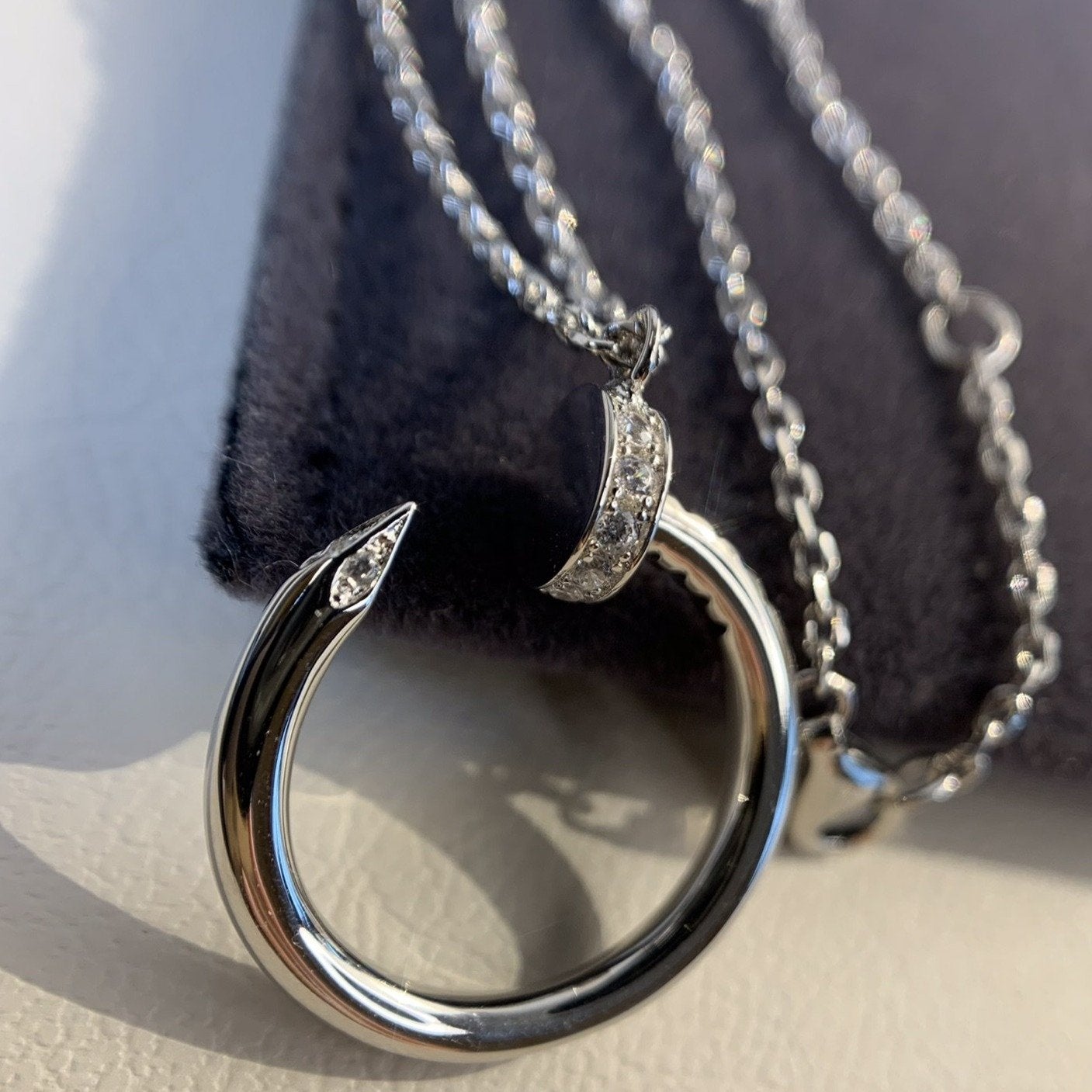 [Mystic]JUSTE NECKLACE SILVER