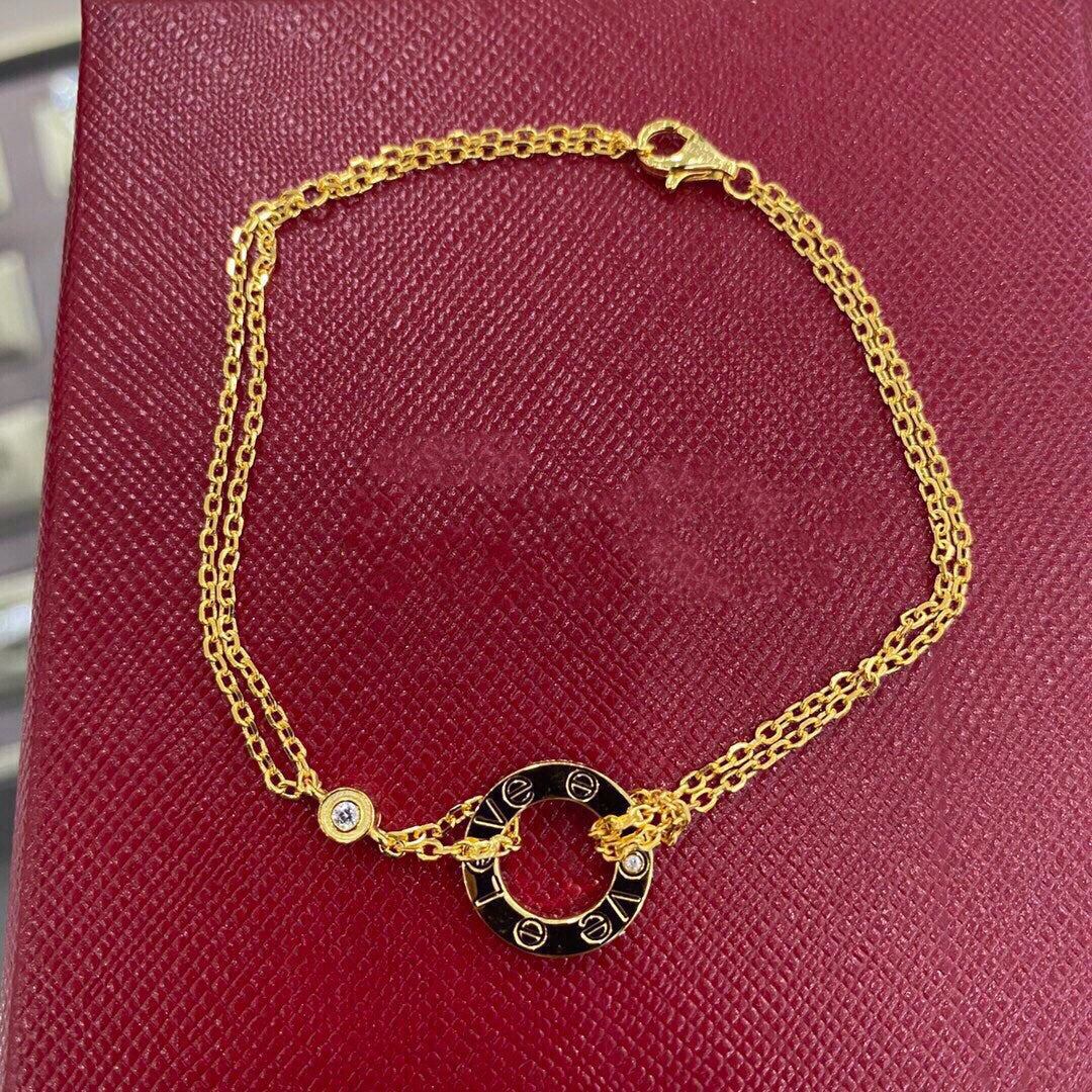 [Mystic]LOVE BRACELET 2 DIAMOND