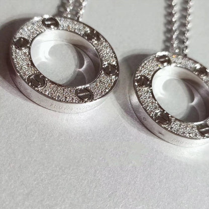 [Mystic]LOVE NECKLACE ADJUSTABLE SILVER