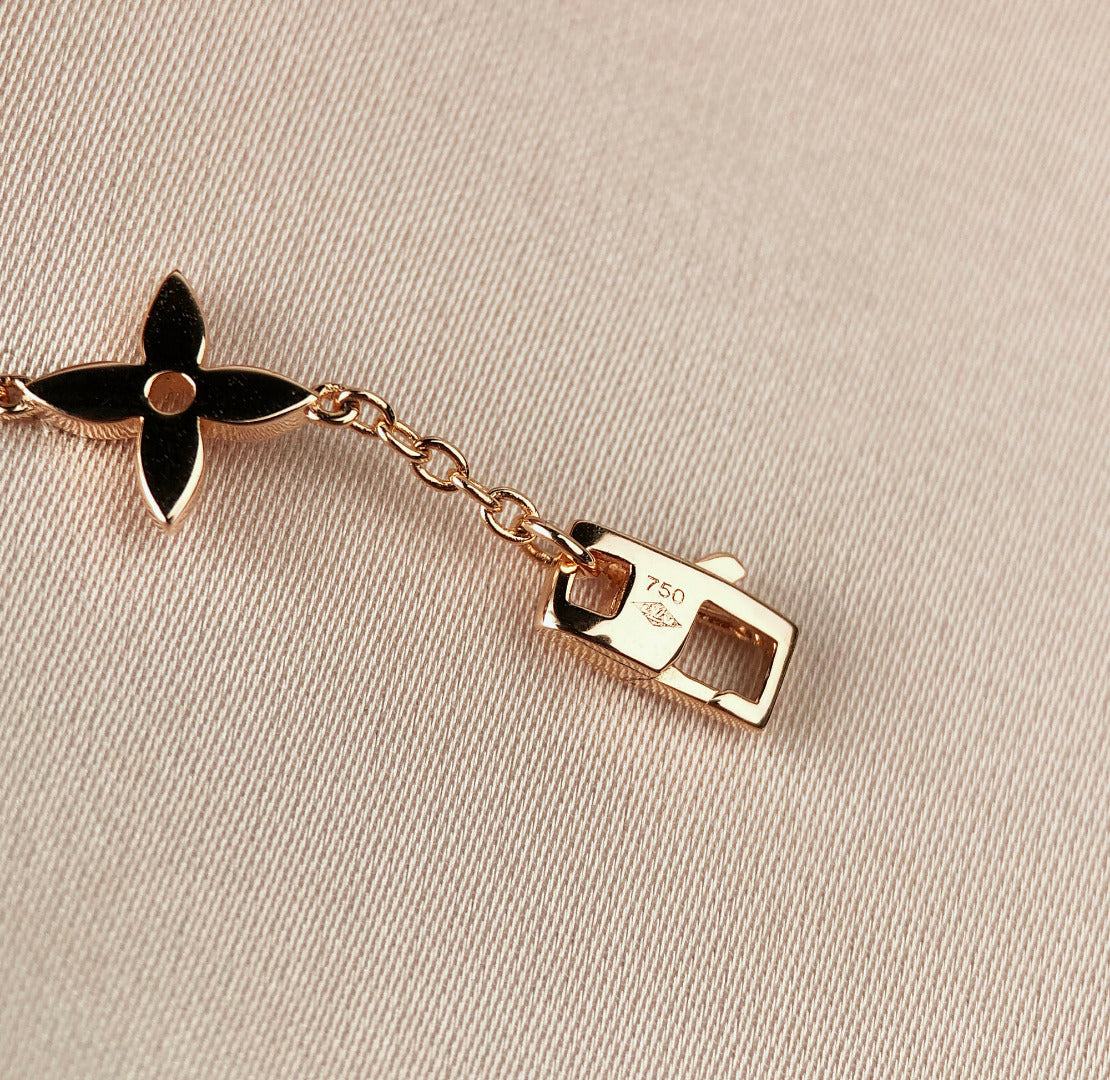[Mystic]STAR AND SUN 7 MOTIFS GOLD BRACELET