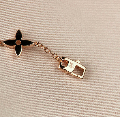 [Mystic]STAR AND SUN 7 MOTIFS GOLD BRACELET