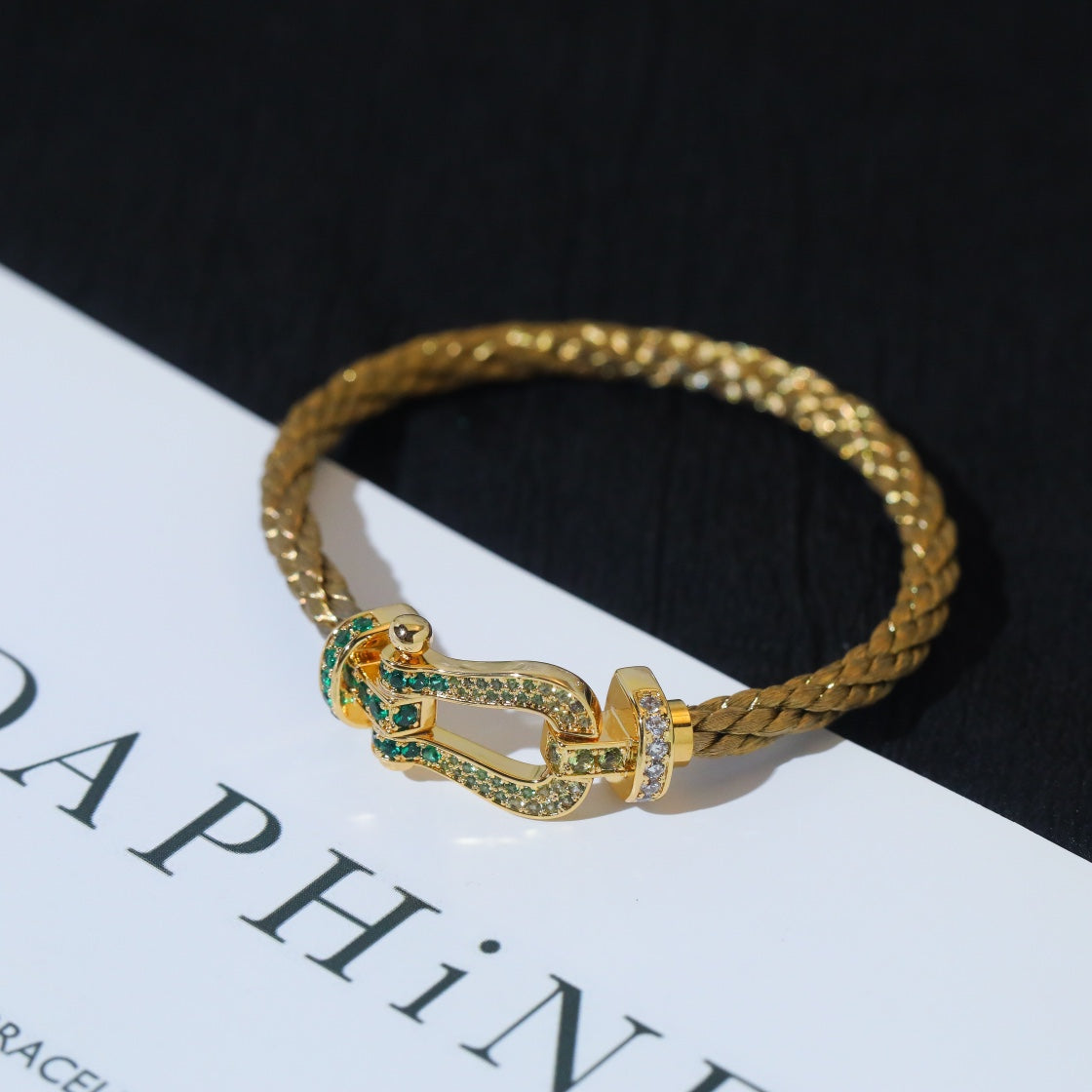 [Mystic]FORCE 10 GOLD GREEN DIAMOND PAVED