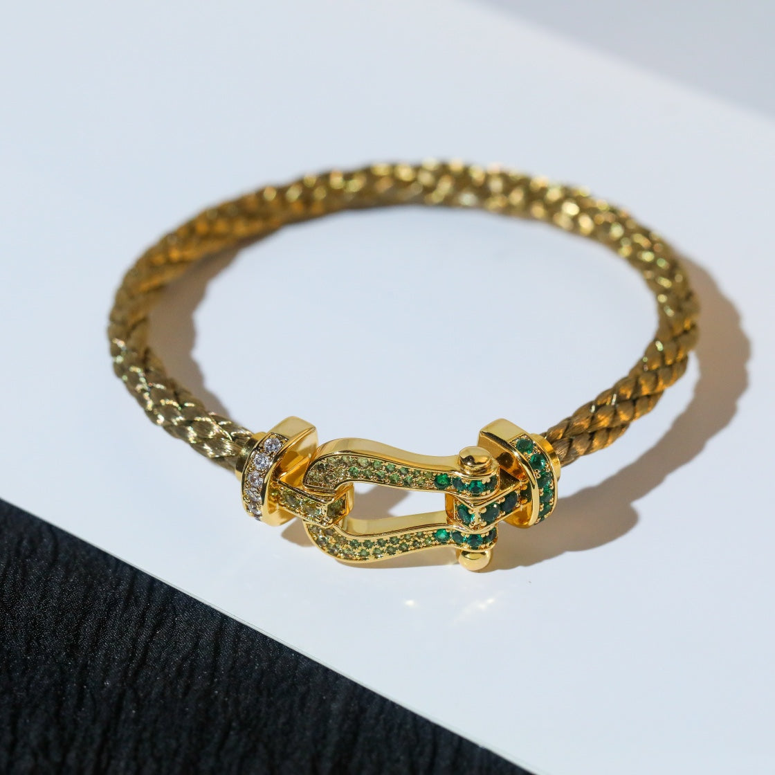 [Mystic]FORCE 10 GOLD GREEN DIAMOND PAVED