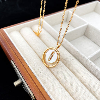 [Mystic ]Mystic MOVE MOP PINK GOLD NECKLACE