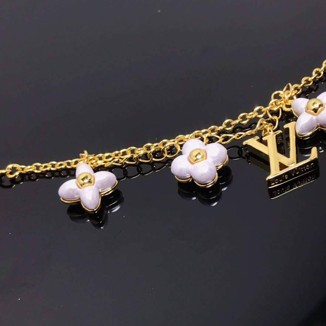 [Mystic]LOGO 6 MOTIF STAR AND SUN GOLD BRACELET