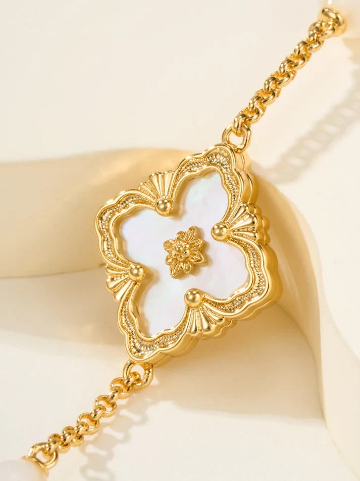 [Mystic]B.C.L ENAMELED Three-Flower Bracelet£¨Trumpet)