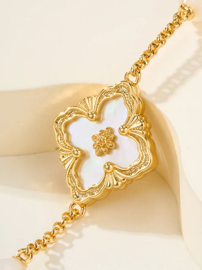 [Mystic]B.C.L ENAMELED Three-Flower Bracelet£¨Trumpet)