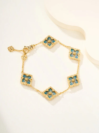 [Mystic]B.C.L ENAMELED Five-Flower Bracelet£¨Various Colors)