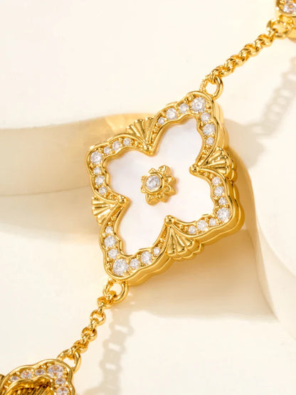 [Mystic]B.C.L ENAMELED Five-Flower Bracelet£¨Various Colors) BIG SIZE