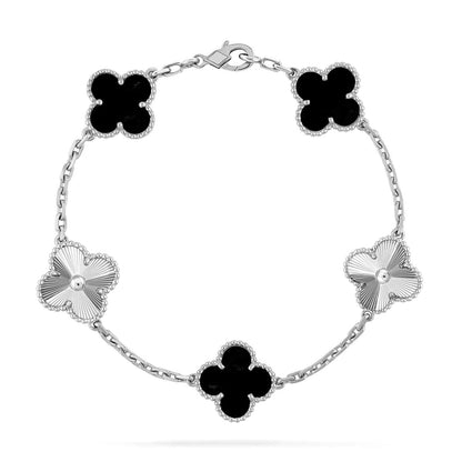 [Mystic] CLOVER 5 MOTIF ONYXS BRACELET COLLECTION