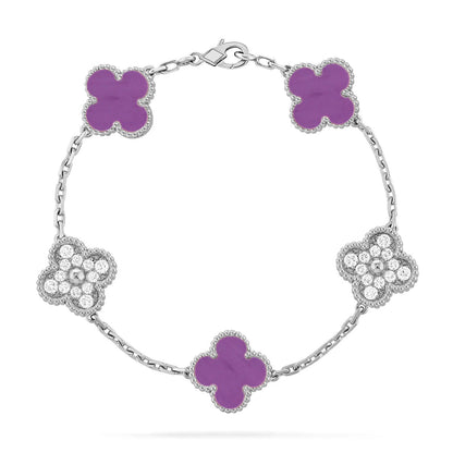 [Mystic] CLOVER 5 MOTIF VIOLET BRACELET COLLECTION