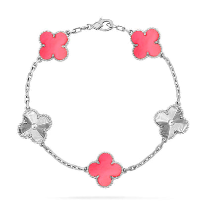 [Mystic] CLOVER 5 MOTIFS  PINK MOP BRACELET COLLECTION