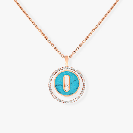 [Mystic ]Mystic MOVE 1 DIAMOND TURQUOISE PINK GOLD DIAMOND NECKLACE