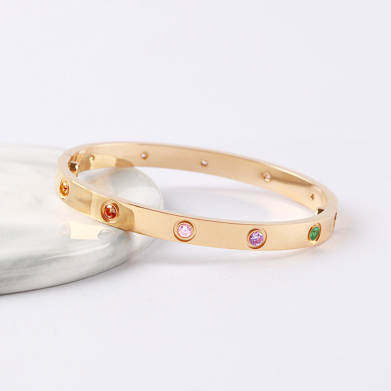 [Mystic] 2026 NEW 6.1MM COLORED GEMSTONE BRACELET