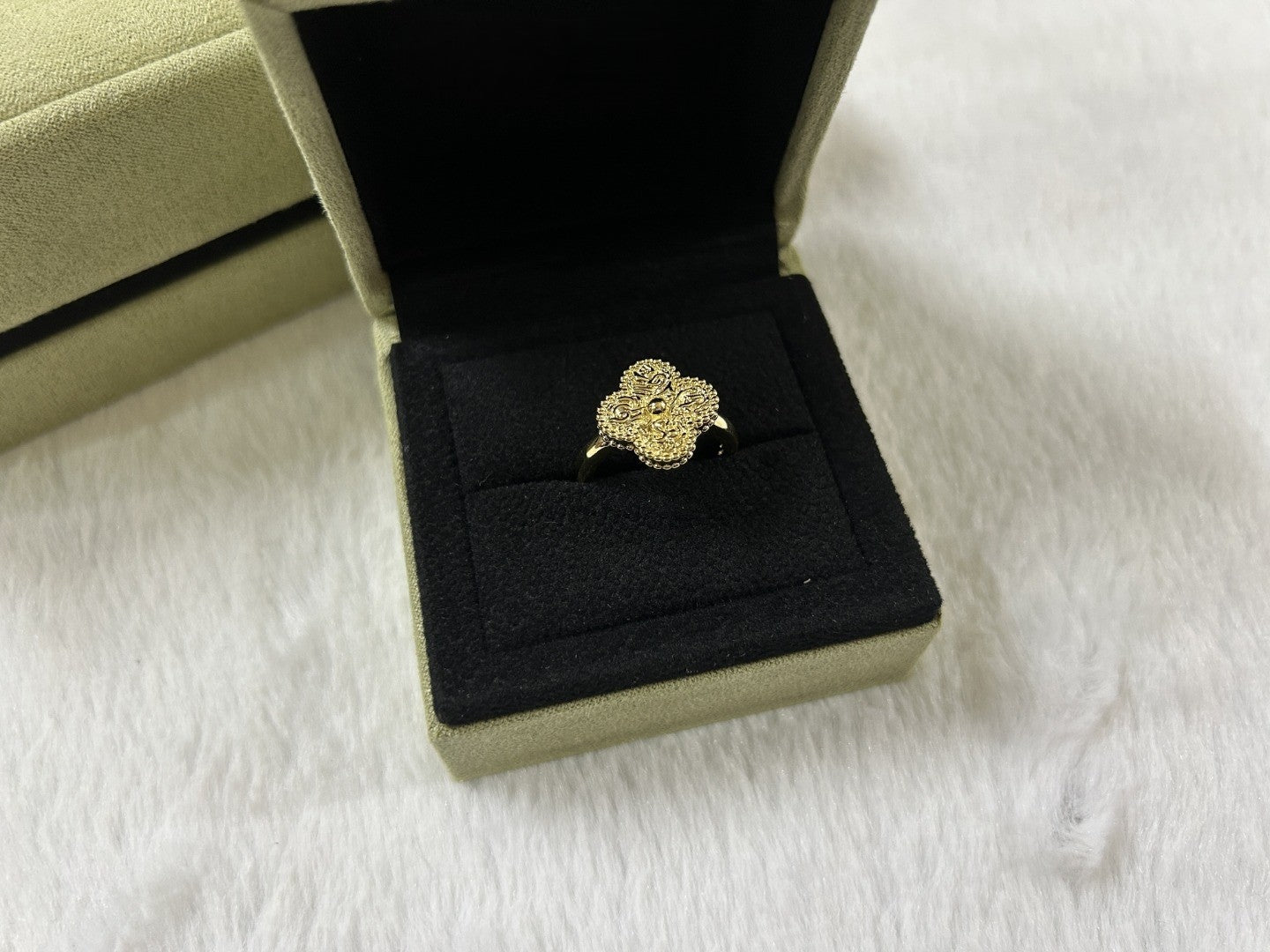[Mystic]CLOVER GILDED RING