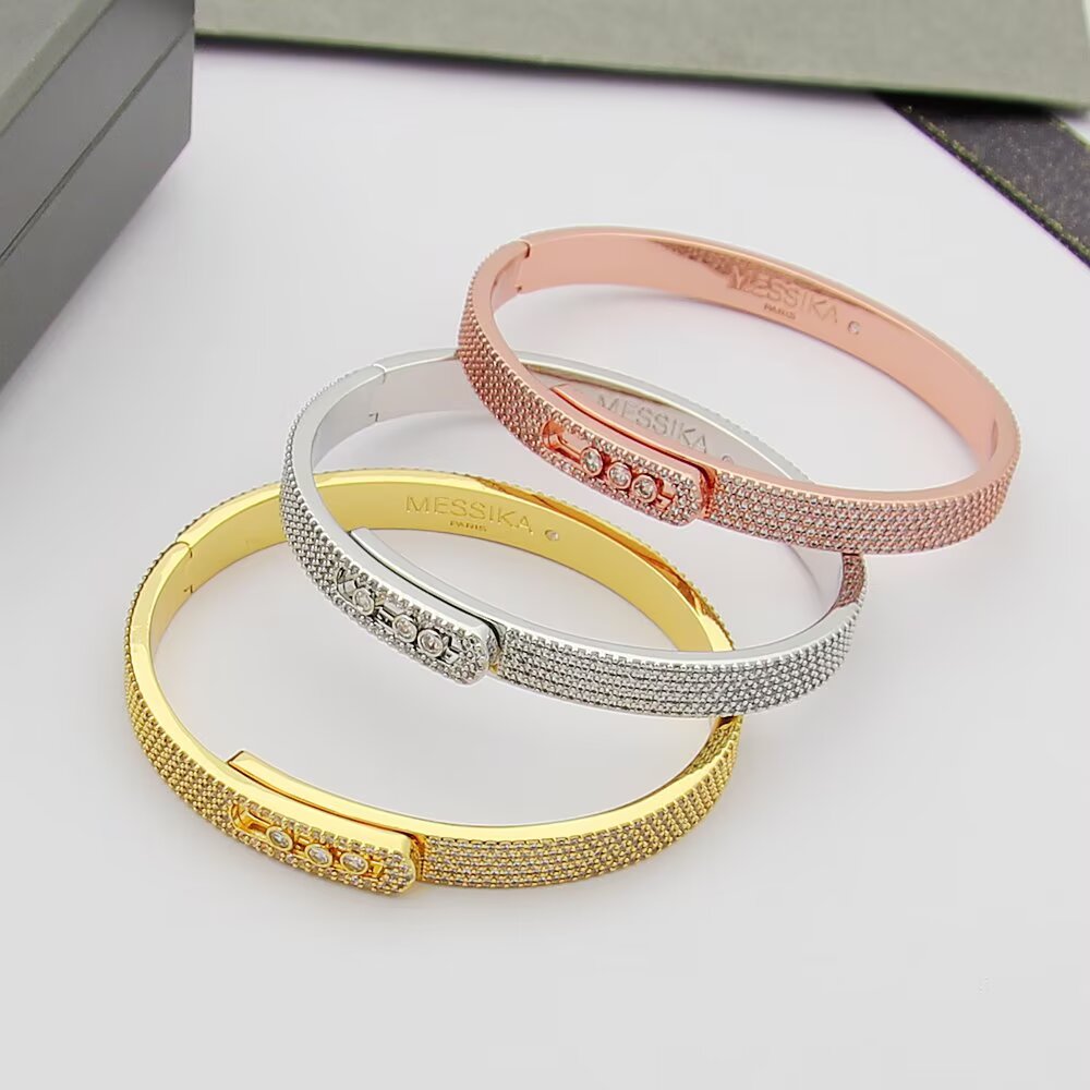 [Mystic ]Move Noa Full Pavé Diamond Bangle Bracelet
