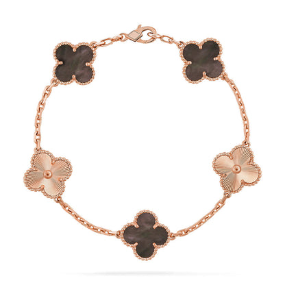 [Mystic] CLOVER 5 MOTIF GRAY MOP BRACELET COLLECTION