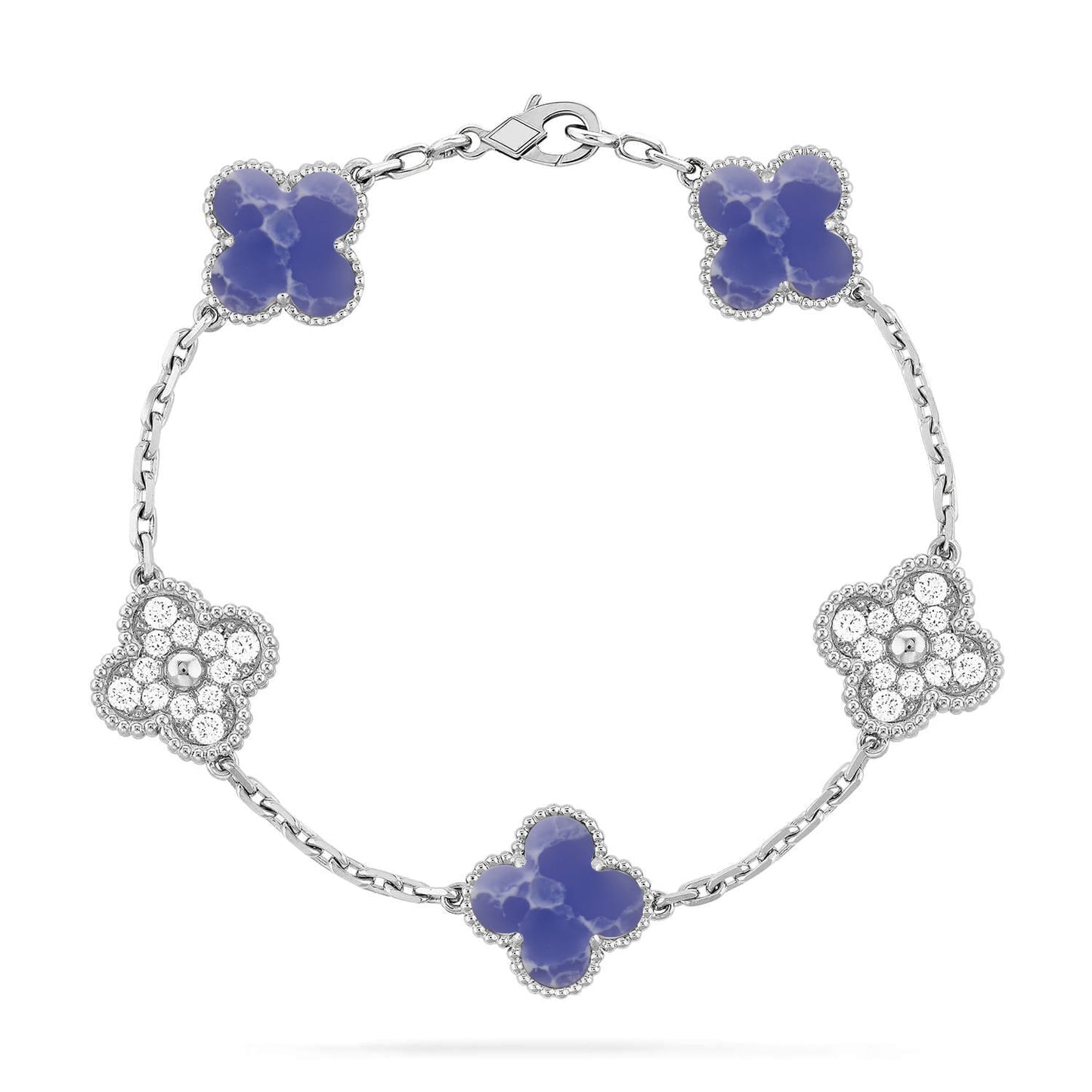 [Mystic]CLOVER 5 MOTIF BLUE VEINS BRACELET COLLECTION