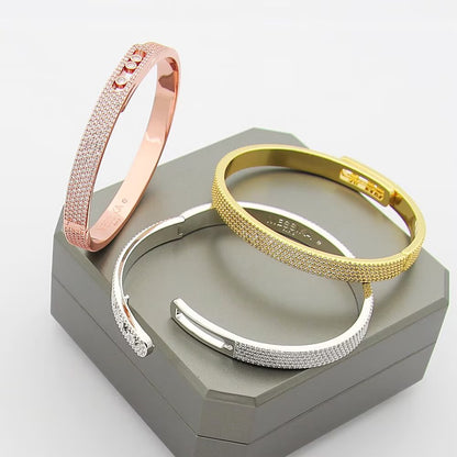 [Mystic ]Move Noa Full Pavé Diamond Bangle Bracelet