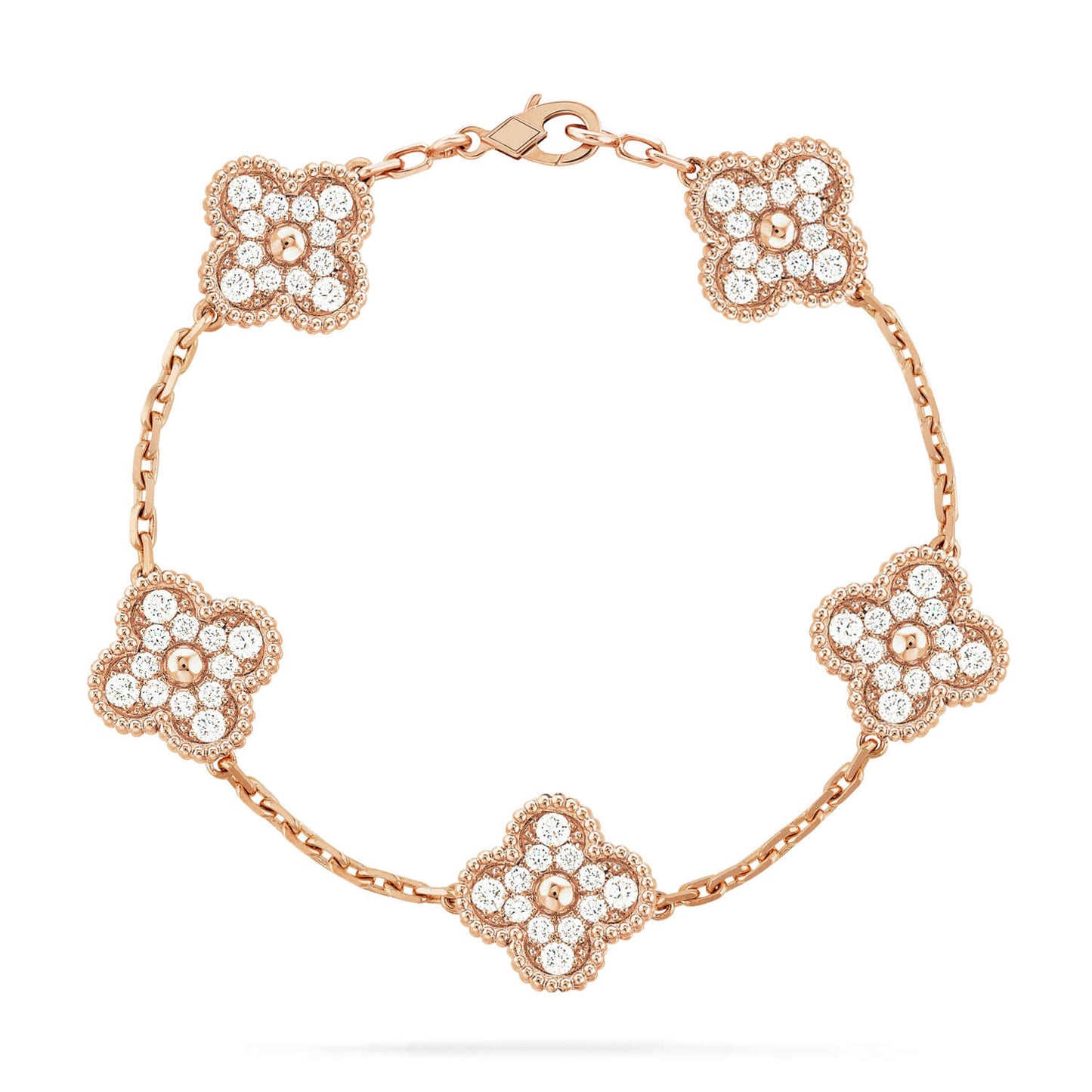 [Mystic] CLOVER 5 MOTIF FULL DIAMOND BRACELET COLLECTION