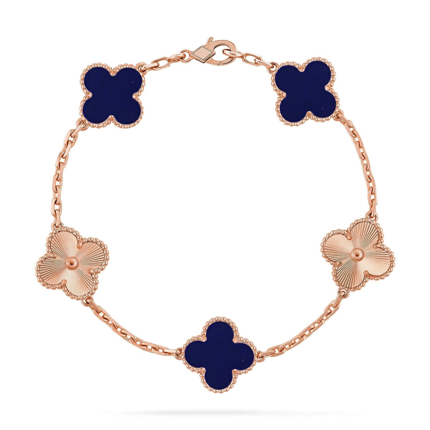 [Mystic]CLOVER 5 MOTIF LAPIS LAZULI BRACELET COLLECTION