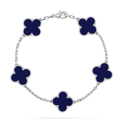 [Mystic]CLOVER 5 MOTIF LAPIS LAZULI BRACELET COLLECTION