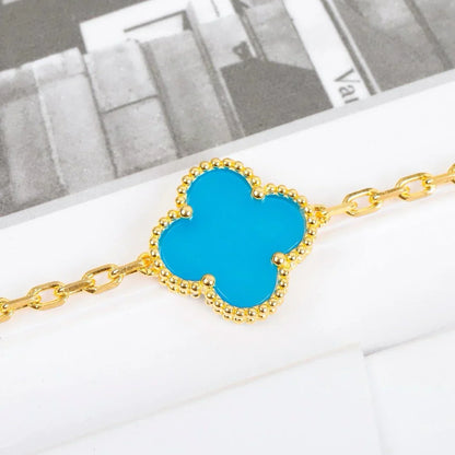 [Mystic] CLOVER 5 MOTIF TURQUOISE BRACELET COLLECTION