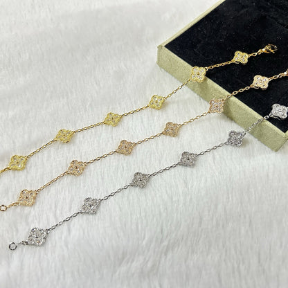 [Mysitc ]New CLOVER 6 MOTIF DIAMOND BRACELET