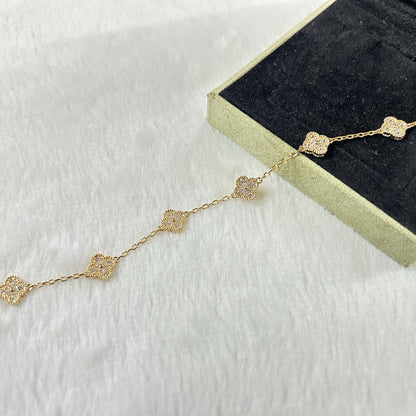 [Mystic]CLOVER 6 MOTIF DIAMOND BRACELET