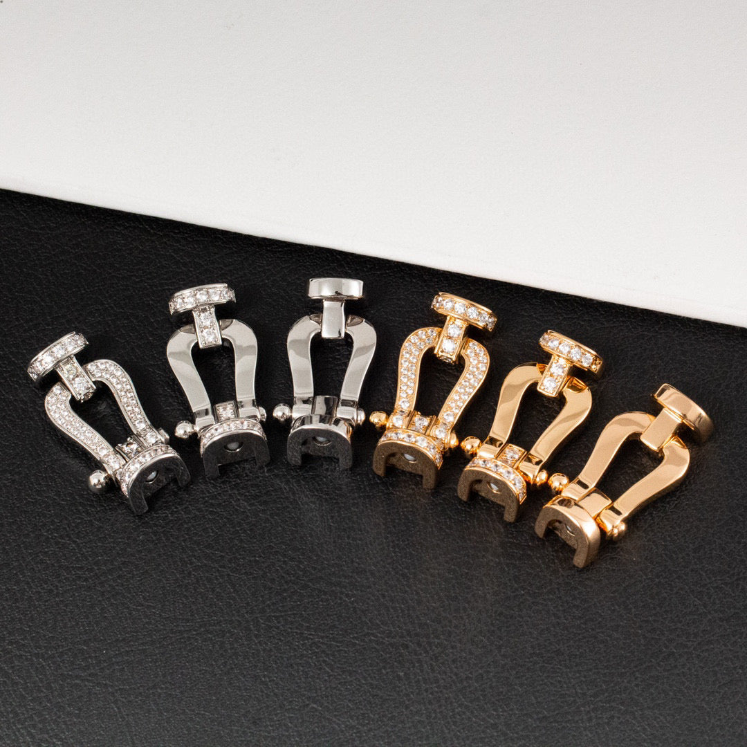 [Mystic]FORCE LARGE HORSESHOE FULL DIAMOND BRACELET SILVER
