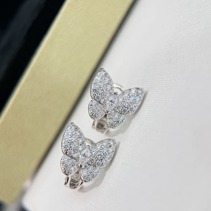 [Mystic]BUTTERFLY ALL DIAMOND EARRINGS