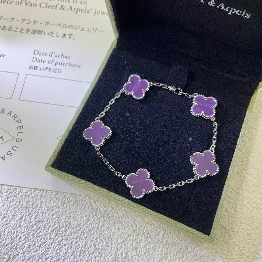 [Mystic] CLOVER 5 MOTIF VIOLET BRACELET COLLECTION