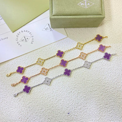 [Mystic] CLOVER 5 MOTIF VIOLET BRACELET COLLECTION