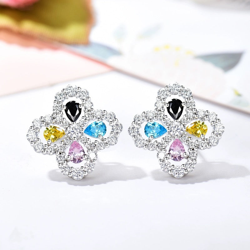 [Mystic]LOOP EARRINGS FULL MOTIF DIAMOND 16MM