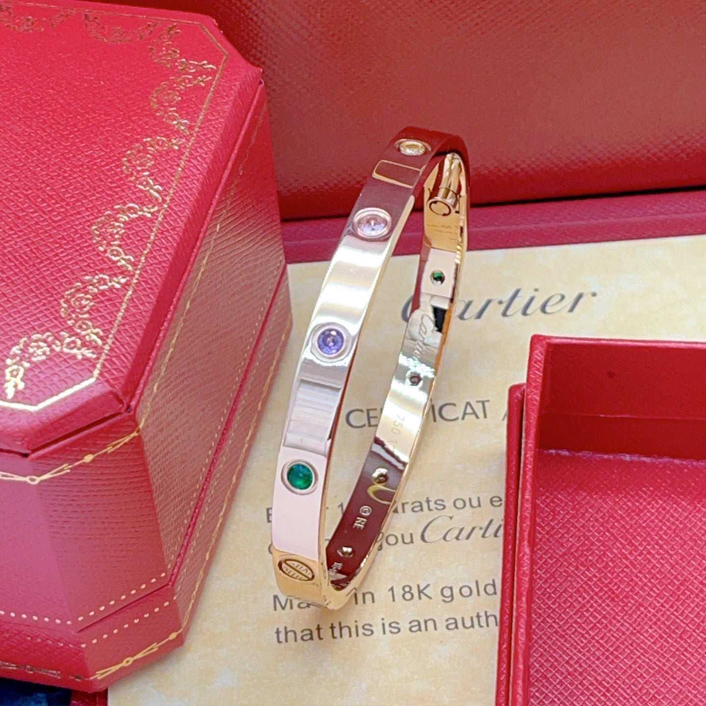 [Mysitc ] 2026 RAINBOW LOVE BRACELET 6.1MM  10 DIAMONDS