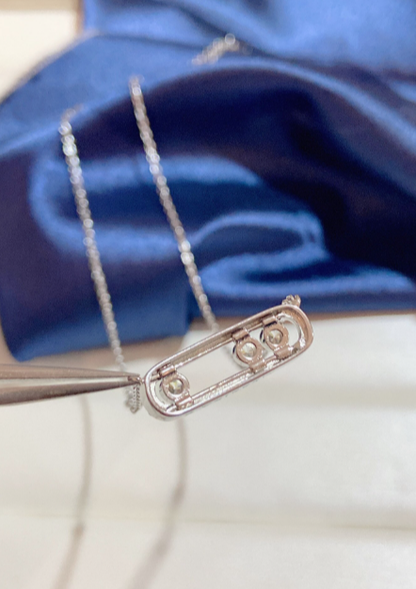 [Mystic]MK MOVE FULL DIAMOND NECKLACE