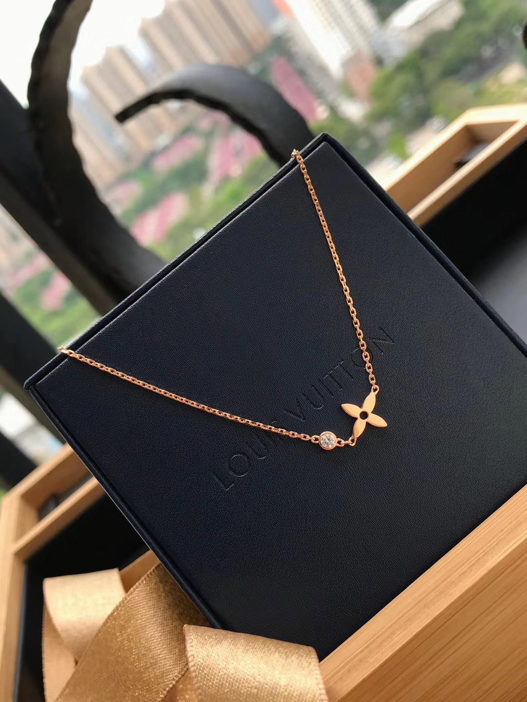 [Mystic]BLOSSOM PENDANT PINK GOLD AND DIAMOND