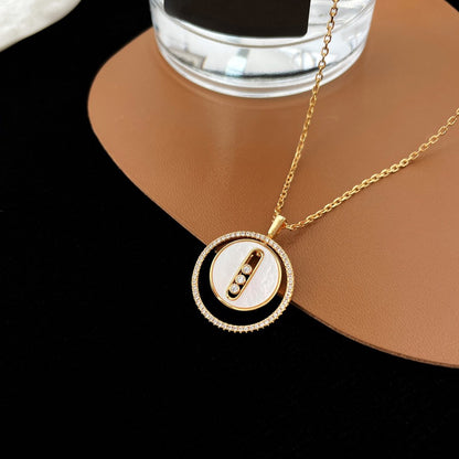 [Mystic ]Mystic MOVE MM NACRE BLANCHE DIAMOND NECKLACE