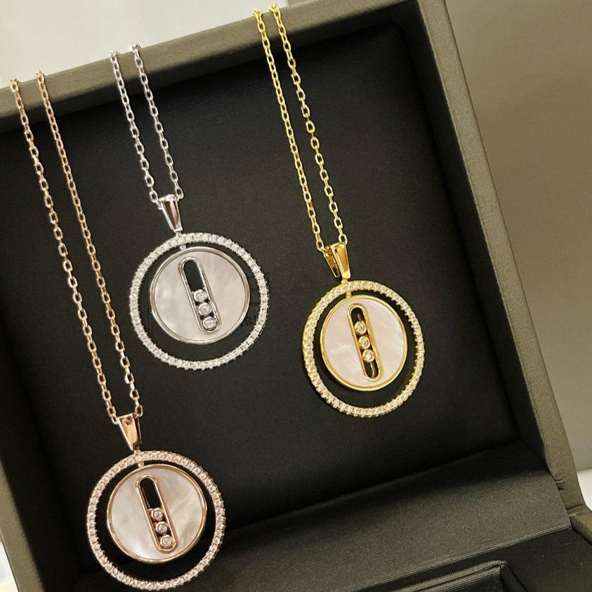 [Mystic ]Mystic MOVE MM NACRE BLANCHE DIAMOND NECKLACE