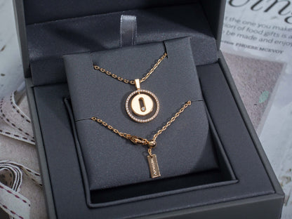 [Mystic ]Mystic MOVE PM NECKLACE PINK GOLD DIAMOND