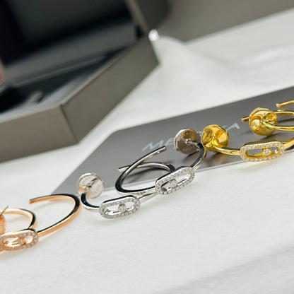 [Mystic ]CREOLES MOVE UNO PM DIAMOND EARRINGS