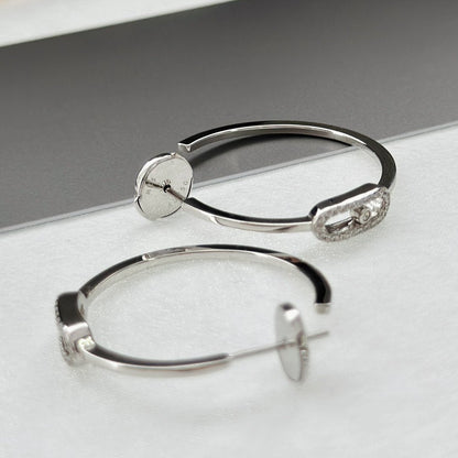 [Mystic ]CREOLES MOVE UNO PM DIAMOND EARRINGS