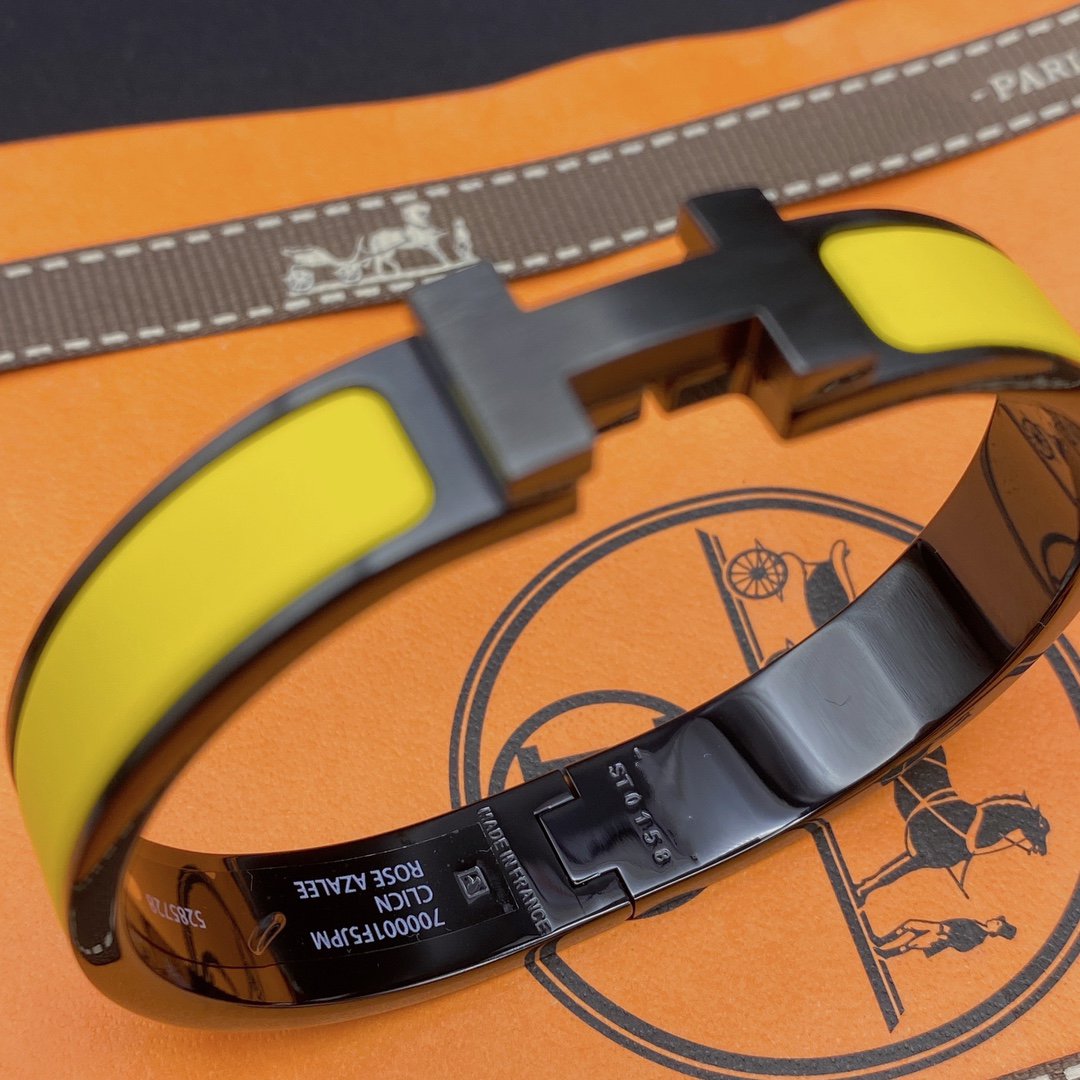 [Mystic]CLIC HM SO BLACK YELLOW BRACELET