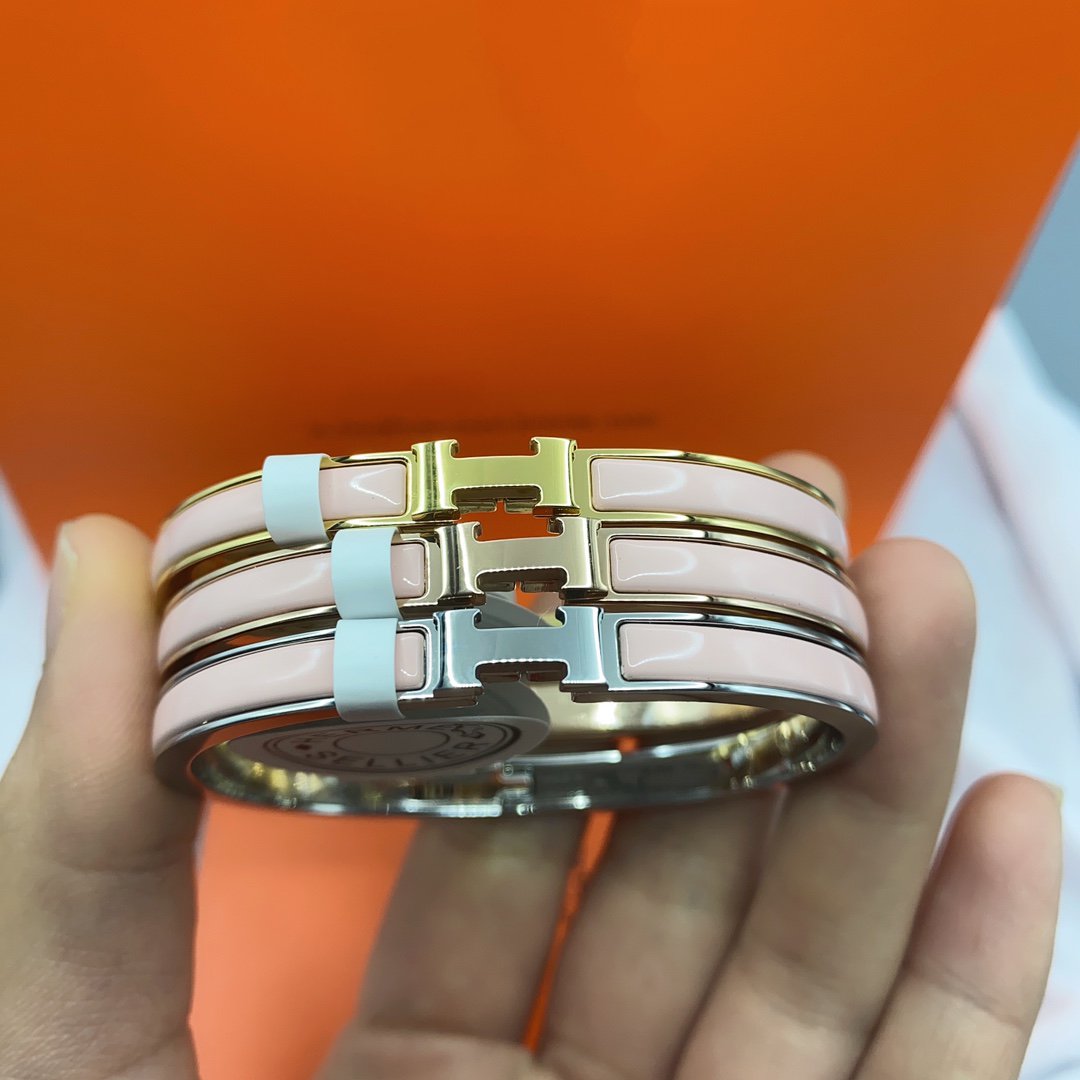 [Mystic]CLASSIC HM CLIC  PINK 8MM ENAMEL BRACELET